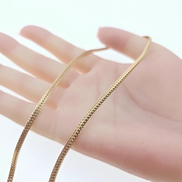 Classic Flat Chain Rose Gold Necklace for Elegant Everyday Wear, XPNL0074 - Picture 12 of 12